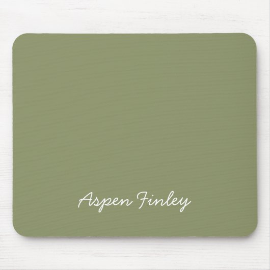 Tapis De Souris Trend Couleur Rouge Vert Nom Mousepad (Devant)
