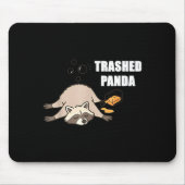 Tapis De Souris Trendy Funny Trashed Panda Drunk Raccoon Lovers Me (Devant)