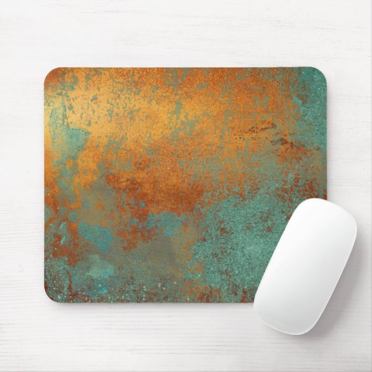 Tapis De Souris Trendy Rich Copper Patina Metallic (Avec souris)