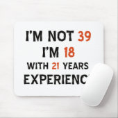 Tapis De Souris trente-neuvième conceptions d'anniversaire (Avec souris)