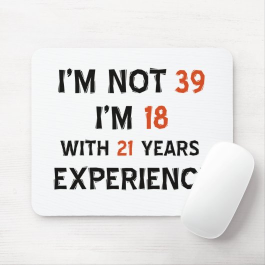 Tapis De Souris trente-neuvième conceptions d'anniversaire (Avec souris)
