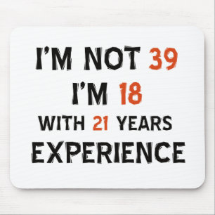 Tapis De Souris trente-neuvième conceptions d'anniversaire