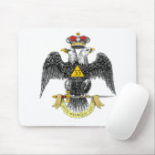 Tapis De Souris trente-troisième Noir écossais Eagle de rite de (Avec souris)