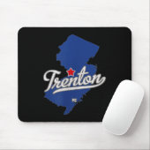 Tapis De Souris Trenton New Jersey Nj Map (Avec souris)