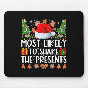 Tapis De Souris Très Probable De Secouer Les Présents Noël De Fami