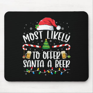 Tapis De Souris Très Probable D'Offrir À Père Noël Un Plaisir De B