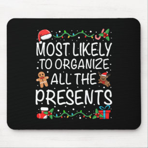 Tapis De Souris Très Probable D'Organiser Tous Les Présents Famill