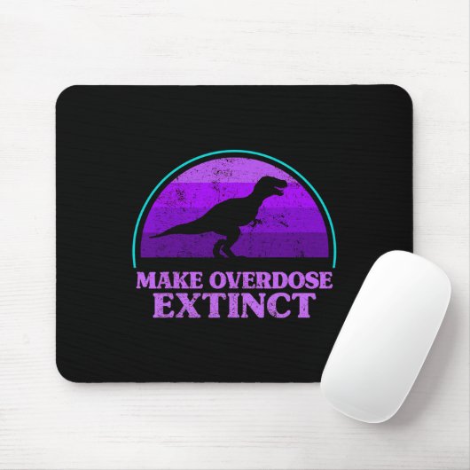 Tapis De Souris Trex Dinosaure Purple Faire Overdose Extincte (Avec souris)