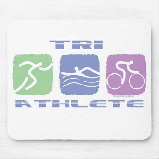 TAPIS DE SOURIS TRI ATHLÈTE (Devant)