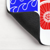 Tapis De Souris TRI blocs de couleur de triathlon (Coin)