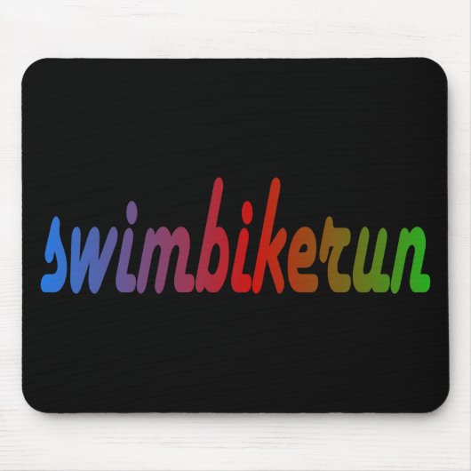 Tapis De Souris TRI conception d'ARC-EN-CIEL de course de vélo de (Devant)