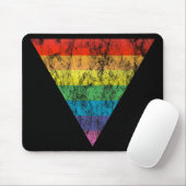 Tapis De Souris triangle arc-en-ciel. (Avec souris)