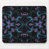Tapis De Souris Triangle bleu et violet Mandala (Devant)