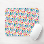 Tapis De Souris Triangle coloré moderne (Avec souris)