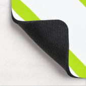 Tapis De Souris Triangle en Lime Vert et Blanc (Coin)