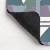 Tapis De Souris Triangle géométrique Motif bleu violet vert (Coin)