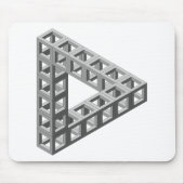 Tapis De Souris Triangle impossible d'illusion optique (Devant)