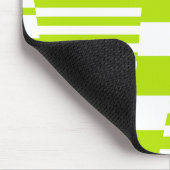 Tapis De Souris Triangle - Lime vert et blanc (Coin)