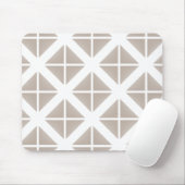 Tapis De Souris Triangle Motif tendance beige (Avec souris)