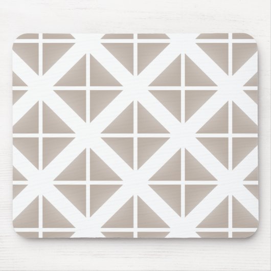 Tapis De Souris Triangle Motif tendance beige (Devant)
