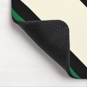 Tapis De Souris Triangle - Vert, Crème et Noir (Coin)