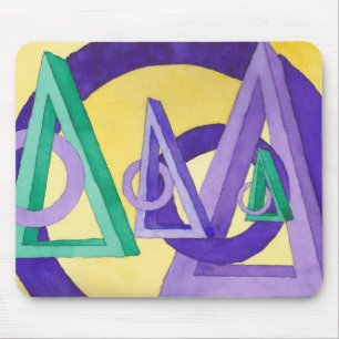 Tapis De Souris Triangles Abstraits