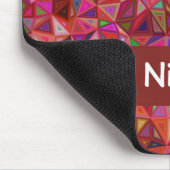 Tapis De Souris Triangles Abstraits colorés sur (Coin)