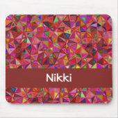 Tapis De Souris Triangles Abstraits colorés sur (Devant)
