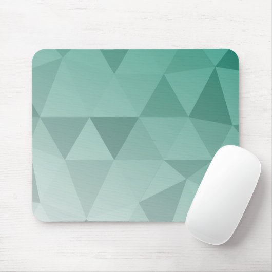 Tapis De Souris Triangles Abstraits Motif sans soudure - Vert (Avec souris)