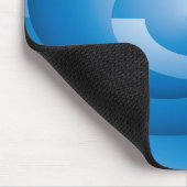 Tapis De Souris Triangles bleus tournant (Coin)
