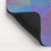 Tapis De Souris Triangles Géométriques Bleus et Violets (Coin)