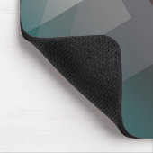Tapis De Souris Triangles gris sur bordeaux turquoise (Coin)