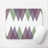 Tapis De Souris Triangles mauve et vert (Avec souris)