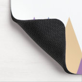 Tapis De Souris Triangles pourpre, bleu et jaune (Coin)