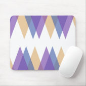 Tapis De Souris Triangles pourpre, bleu et jaune (Avec souris)