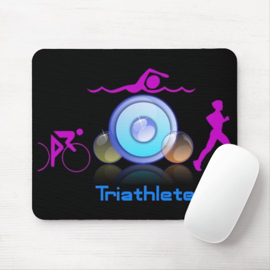 TAPIS DE SOURIS TRIATHLETE MOUSEPAD (Avec souris)