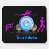 TAPIS DE SOURIS TRIATHLETE MOUSEPAD (Devant)