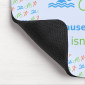 Tapis De Souris Triathlon nage vélo course pictogramme (Coin)