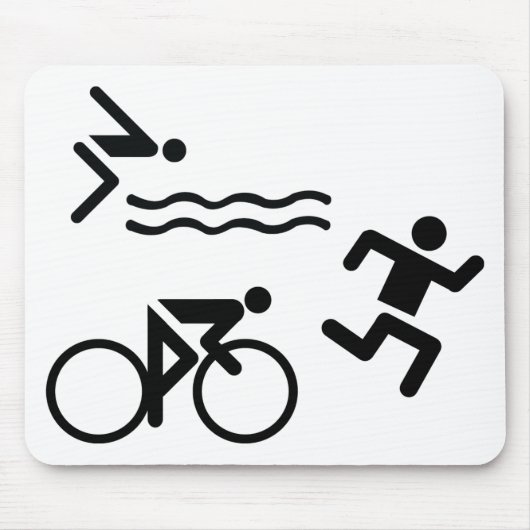 Tapis De Souris Triatholon - course à vélo (Devant)