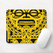 Tapis De Souris Tribal polynésien de visage de conception de (Avec souris)