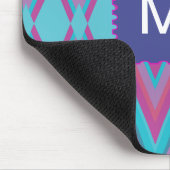 Tapis De Souris Tribal pourpre et Aqua (Coin)