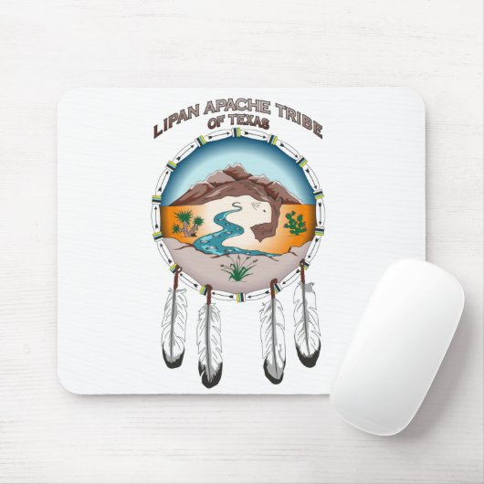 Tapis De Souris Tribu de Lipan Apache du Texas Mousepad (Avec souris)