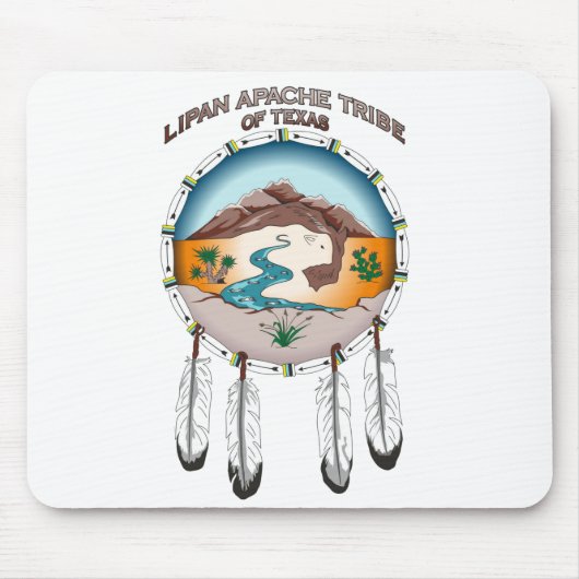 Tapis De Souris Tribu de Lipan Apache du Texas Mousepad (Devant)