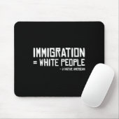 Tapis De Souris Tribu indienne Immigrants Blancs Autochtones Améri (Avec souris)