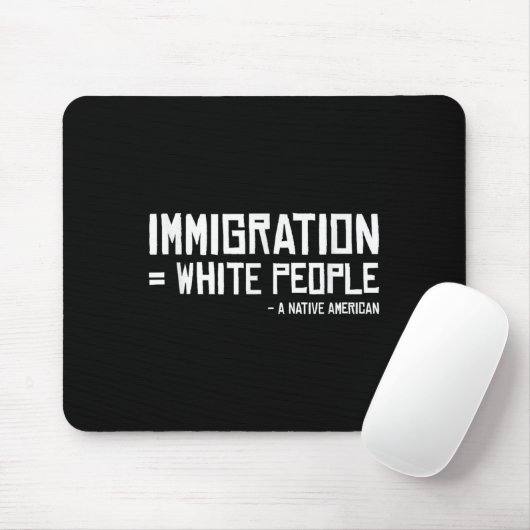 Tapis De Souris Tribu indienne Immigrants Blancs Autochtones Améri (Avec souris)