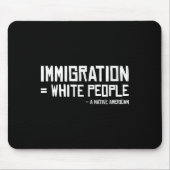 Tapis De Souris Tribu indienne Immigrants Blancs Autochtones Améri (Devant)