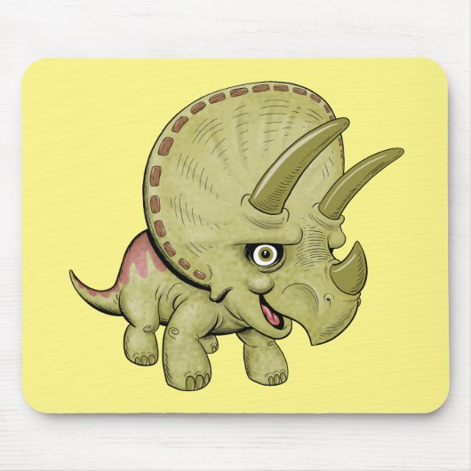 Tapis De Souris Tricératops Cute Pad (Devant)