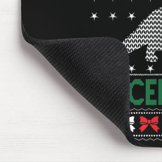 Tapis De Souris Triceratops Dinosaur Ugly Christmas Design Style F (Coin)