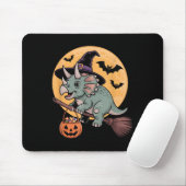 Tapis De Souris Tricératops Witch Casquette Citrouille Halloween C (Avec souris)