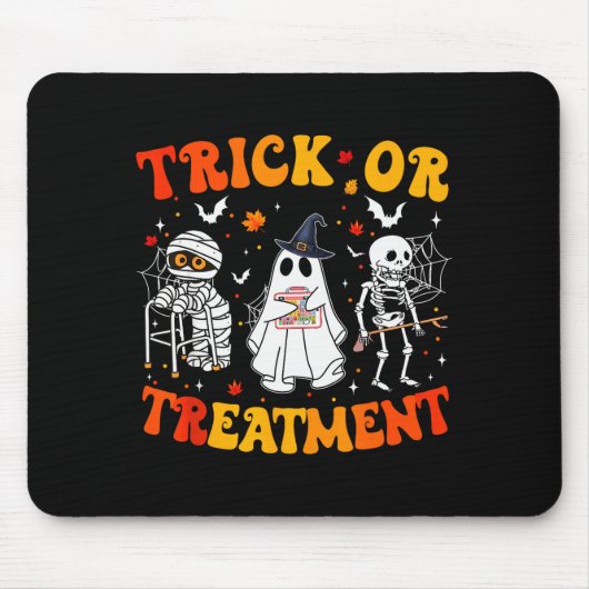 Tapis De Souris Trick Or Pt Physical Therapy Therast Halloween (Devant)